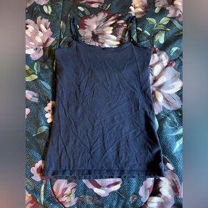 SO small tank top with built in bra. Used but in good condition.